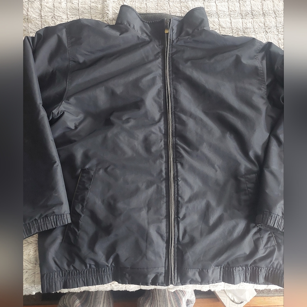 Destinations navy XL zip up fleece lined‎ jacket